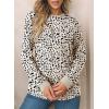 imageEVALESS Womens Crewneck Long Sleeve Tops Casual Polka Dots Tops Spring Summer 2025 Tshirts Shirts3b Apricot