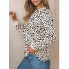 imageEVALESS Womens Crewneck Long Sleeve Tops Casual Polka Dots Tops Spring Summer 2025 Tshirts Shirts3b Apricot