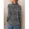 imageEVALESS Womens Crewneck Long Sleeve Tops Casual Polka Dots Tops Spring Summer 2025 Tshirts Shirts4b Black