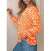 imageEVALESS Womens Crewneck Long Sleeve Tops Casual Polka Dots Tops Spring Summer 2025 Tshirts ShirtsD Carrot