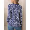 imageEVALESS Womens Crewneck Long Sleeve Tops Casual Polka Dots Tops Spring Summer 2025 Tshirts ShirtsD Navy Blue