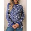 imageEVALESS Womens Crewneck Long Sleeve Tops Casual Polka Dots Tops Spring Summer 2025 Tshirts ShirtsD Navy Blue