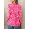 imageEVALESS Womens Crewneck Long Sleeve Tops Casual Polka Dots Tops Spring Summer 2025 Tshirts ShirtsD Strawberry Pink