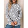 imageEVALESS Womens Crewneck Long Sleeve Tops Casual Polka Dots Tops Spring Summer 2025 Tshirts ShirtsI Gray