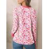imageEVALESS Womens Crewneck Long Sleeve Tops Casual Polka Dots Tops Spring Summer 2025 Tshirts ShirtsI Pink