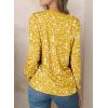 imageEVALESS Womens Crewneck Long Sleeve Tops Casual Polka Dots Tops Spring Summer 2025 Tshirts ShirtsI Yellow