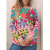 imageEVALESS Womens Crewneck Long Sleeve Tops Casual Polka Dots Tops Spring Summer 2025 Tshirts ShirtsNew Floral Print
