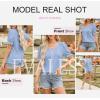 imageEVALESS Womens Fashion Tops Cute Puff Sleeve Blouses for Women Dressy Casual Spring Summer Clothes Outfits for 2025Beau Blue