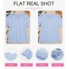 imageEVALESS Womens Fashion Tops Cute Puff Sleeve Blouses for Women Dressy Casual Spring Summer Clothes Outfits for 2025Beau Blue