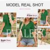 imageEVALESS Womens Fashion Tops Cute Puff Sleeve Blouses for Women Dressy Casual Spring Summer Clothes Outfits for 2025Dark Green