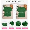 imageEVALESS Womens Fashion Tops Cute Puff Sleeve Blouses for Women Dressy Casual Spring Summer Clothes Outfits for 2025Dark Green