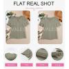 imageEVALESS Womens Fashion Tops Cute Puff Sleeve Blouses for Women Dressy Casual Spring Summer Clothes Outfits for 2025Gray