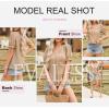 imageEVALESS Womens Fashion Tops Cute Puff Sleeve Blouses for Women Dressy Casual Spring Summer Clothes Outfits for 2025Pale Khaki