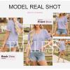 imageEVALESS Womens Fashion Tops Cute Puff Sleeve Blouses for Women Dressy Casual Spring Summer Clothes Outfits for 2025Purple
