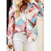 imageEVALESS Womens Tops Button Down Shirts Print Long Sleeve Blouses for Women Fashion 2025A B2 Multicolor