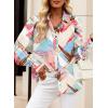 imageEVALESS Womens Tops Button Down Shirts Print Long Sleeve Blouses for Women Fashion 2025A B2 Multicolor