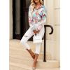 imageEVALESS Womens Tops Button Down Shirts Print Long Sleeve Blouses for Women Fashion 2025A B2 Multicolor