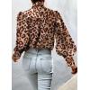 imageEVALESS Womens Tops Button Down Shirts Print Long Sleeve Blouses for Women Fashion 2025B Leopard