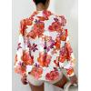 imageEVALESS Womens Tops Button Down Shirts Print Long Sleeve Blouses for Women Fashion 2025B Red