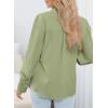 imageEVALESS Womens Tops Button Down Shirts Print Long Sleeve Blouses for Women Fashion 2025C Green