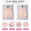imageEVALESS Womens Tops Button Down Shirts Print Long Sleeve Blouses for Women Fashion 2025C Pink