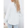 imageEVALESS Womens Tops Button Down Shirts Print Long Sleeve Blouses for Women Fashion 2025C White