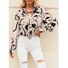 imageEVALESS Womens Tops Button Down Shirts Print Long Sleeve Blouses for Women Fashion 2025Floral Black