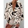 imageEVALESS Womens Tops Button Down Shirts Print Long Sleeve Blouses for Women Fashion 2025Floral Black