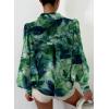 imageEVALESS Womens Tops Button Down Shirts Print Long Sleeve Blouses for Women Fashion 2025Floral Green