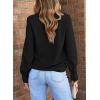 imageEVALESS Womens Tops Trendy 2025 Long Sleeve Shirts Blouses Dressy Casual Spring Summer Business OutfitsB Black