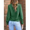 imageEVALESS Womens Tops Trendy 2025 Long Sleeve Shirts Blouses Dressy Casual Spring Summer Business OutfitsB Green