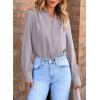 imageEVALESS Womens Tops Trendy 2025 Long Sleeve Shirts Blouses Dressy Casual Spring Summer Business OutfitsB Grey