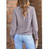 imageEVALESS Womens Tops Trendy 2025 Long Sleeve Shirts Blouses Dressy Casual Spring Summer Business OutfitsB Grey
