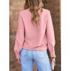 imageEVALESS Womens Tops Trendy 2025 Long Sleeve Shirts Blouses Dressy Casual Spring Summer Business OutfitsB Pink
