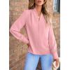 imageEVALESS Womens Tops Trendy 2025 Long Sleeve Shirts Blouses Dressy Casual Spring Summer Business OutfitsB Pink