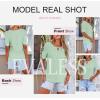 imageEVALESS Womens Tops Dressy Casual Cute Hollow Embroidered Blouses Short Sleeve Shirts Summer Outfits Trendy 2025Celadon Green