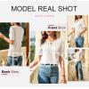 imageEVALESS Womens Tops Dressy Casual Cute Hollow Embroidered Blouses Short Sleeve Shirts Summer Outfits Trendy 2025White