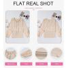imageEVALESS Womens Tops Dressy Casual V Neck Long Sleeve Hollow Out Embroidered Blouses Shirts Spring Summer Outfits 2025Apricot
