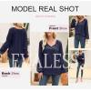 imageEVALESS Womens Tops Dressy Casual V Neck Long Sleeve Hollow Out Embroidered Blouses Shirts Spring Summer Outfits 2025Navy Blue