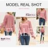 imageEVALESS Womens Tops Dressy Casual V Neck Long Sleeve Hollow Out Embroidered Blouses Shirts Spring Summer Outfits 2025Pink
