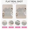 imageEVALESS Womens Tops Off The Shoulder Blouses for Women Dressy Casual Cute Puff Sleeve T Shirts Fashion 2025Light Grey