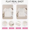 imageEVALESS Womens Tops Off The Shoulder Blouses for Women Dressy Casual Cute Puff Sleeve T Shirts Fashion 2025White