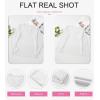 imageEVALESS Spring Summer Tops for Women Trendy V Neck Long Sleeve Shirts 2025 Basic T Shirts Loose Tee Clothes Casual Outfits02 White