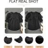 imageEVALESS V Neck Blouses for Women Dressy Casual Summer Puff Ruffle Short Sleeve Shirt Tops1b Black