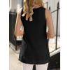 imageEVALESS Waffle Knit Tank Top for Women Summer 2025 Trendy Oversized Scoop Neck Knit Sleeveless Shirts Tops1 Black