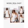 imageEVALESS Waffle Knit Tank Top for Women Summer 2025 Trendy Oversized Scoop Neck Knit Sleeveless Shirts Tops1 White