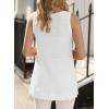 imageEVALESS Waffle Knit Tank Top for Women Summer 2025 Trendy Oversized Scoop Neck Knit Sleeveless Shirts Tops1 White