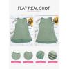imageEVALESS Waffle Knit Tank Top for Women Summer 2025 Trendy Oversized Scoop Neck Knit Sleeveless Shirts TopsAvocado Green