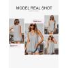 imageEVALESS Waffle Knit Tank Top for Women Summer 2025 Trendy Oversized Scoop Neck Knit Sleeveless Shirts TopsD Grey