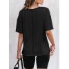 imageEVALESS Womens Fashion Summer Tops 2025 Crewneck Short Sleeve T Shirts1a Black